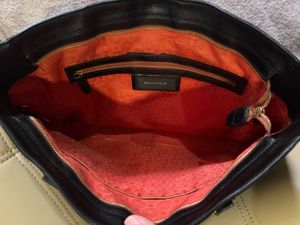 beanpole Black Leather Tote Bag
