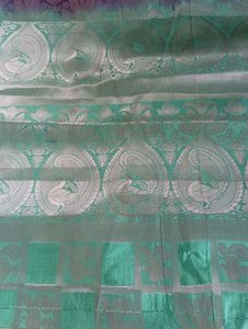 Brand New Traditional Red &amp; Green Silk Saree