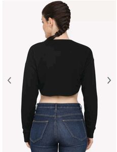 Oversized Crop Sweatshirt