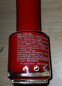 Bold Red Nail Paint💅💅