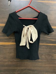 Chic Black Knit Top