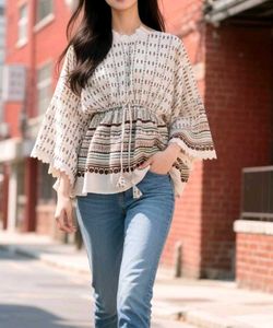 Set of 2 Boho Print Tunic Top