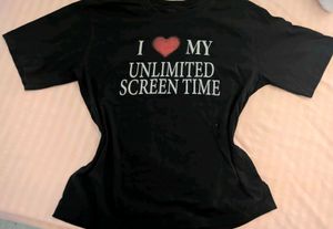 cute oversized black tee 𑣲⋆｡˚