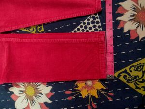 "Electric Fuchsia" coloured Corduroy Pants