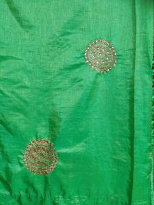 Silk Parrot  Green 💚 Saree