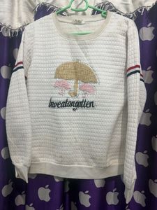 Cute Umbrella &amp; Flamingo Sweatshirt