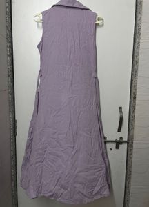 Sleeveless Purple Midi Dress