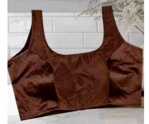 Rich Brown Silk Blouse