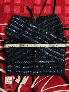 Sequin Embellished Cropped Top