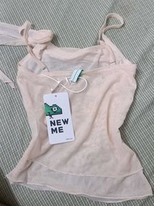 sheer floral camisole top newme (negotiable)