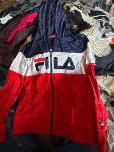 FILA Colorblock Zip-Up Hoodie