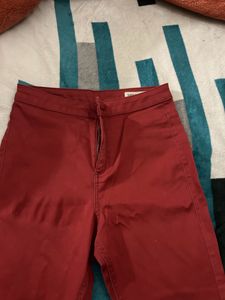 Maroon Skinny Jean Only Worn Once