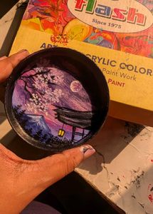Hand-painted Japanese Scenery Trinket Box