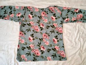 Sheer Floral Kimono