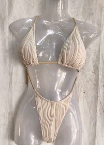 Textured Bikini Set