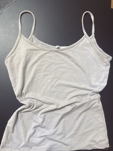 Light Grey Spaghetti Strap Tank Top