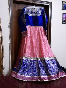 Anarkali Net Suit Of 2 Different Colour