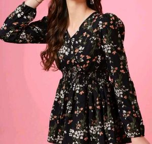 M $size florals top