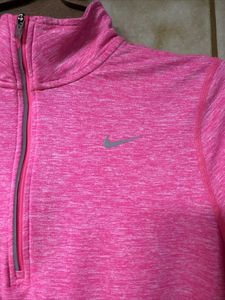 Nike Pink Dri-Fit 1/4 Zip Pullover