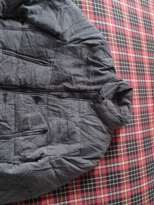 Men's Grey Padded Jacket