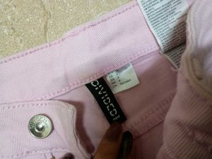 Pink Wide Leg Jeans