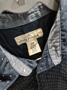 Men's Navy Polka Dot Shirt