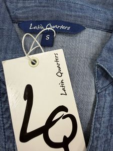 Denim Tiered Midi Dress