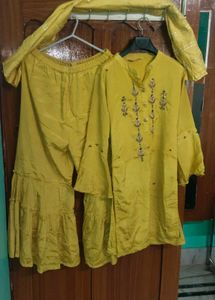 Embroidered Dress Material Fabric
