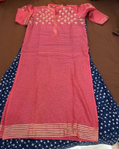 onepiece Pink Kurta Set