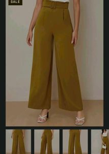 High-Waisted Wide-Leg Pants