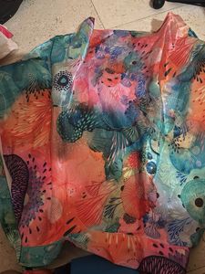 Vibrant Printed lehenga choli fabric