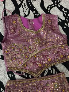 Beautiful Pink Lehenga Choli BUST SIZE -28 waist s