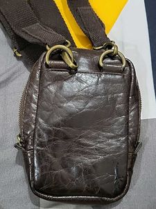 Brown Leather Crossbody Bag