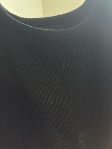 Black Ribbed Tank Top