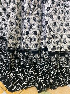 Long Black Cotton Kurti