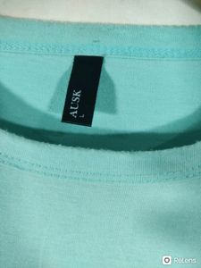 Cyan Plain Casual T-shirt (men)