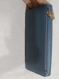 Signature Blue Clutch