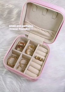Portable Travel Jewelry Organizer Box with Zipper