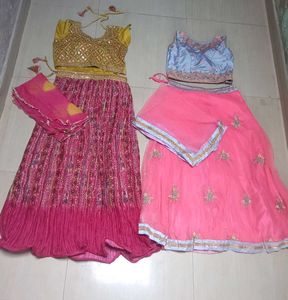 Designer Lehange Seta | Worn Once | Single &amp; Combo