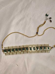 Elegant Emerald &amp; Pearl Jewelry Set