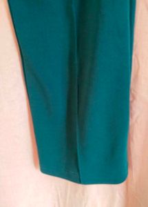 Teal Wide Leg Trousers