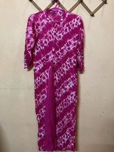 Pink Tie-Dye Kurta