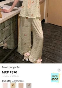 Cute Printed Pajama Set
