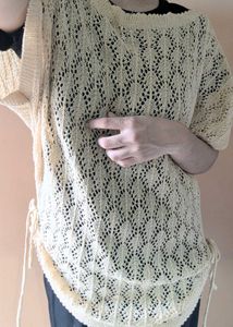Knit Top with Drawstring Detail🎀