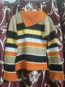 Knit Sweater Top Stylish &amp; Multicolored