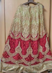 Elegant Red &amp; Gold Saree