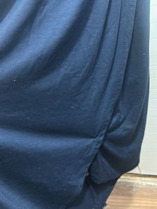 Navy Blue Casual Midi Dress