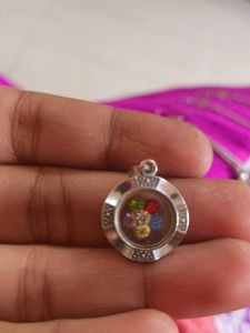 Charm Pendant with Colorful Stones