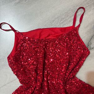Red Sequin Cami Top