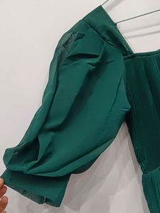 Emerald Green Mini Dress